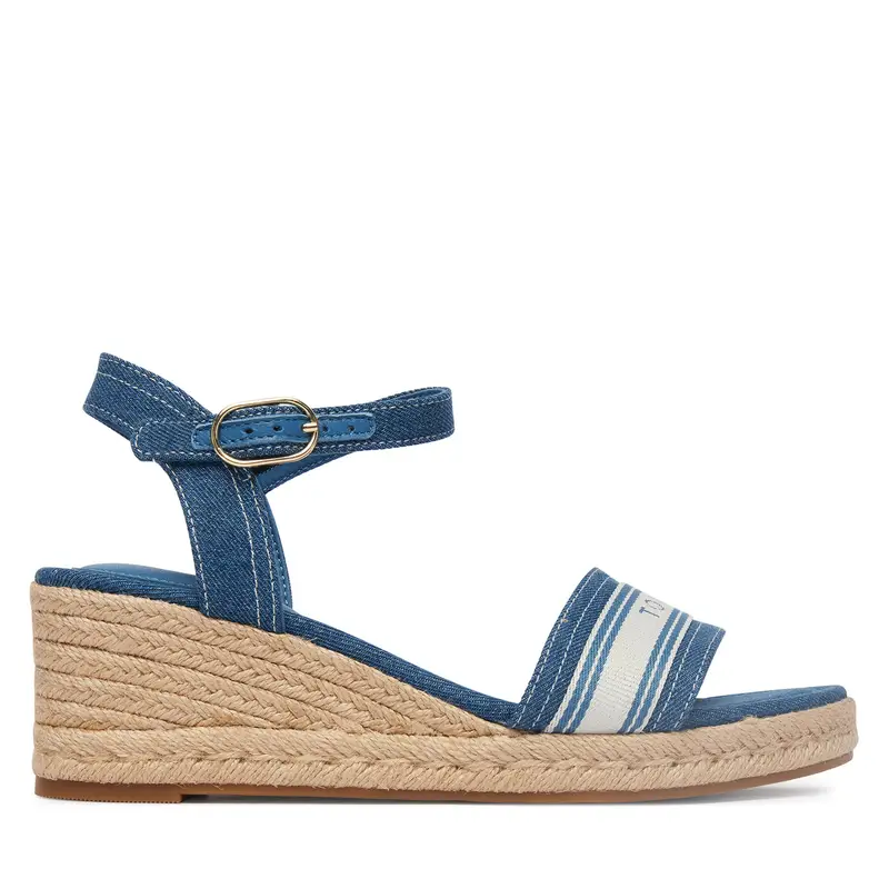 Espadrillas Tommy Hilfiger Mid Wedge Espad Webbing FW0FW09230 Blu