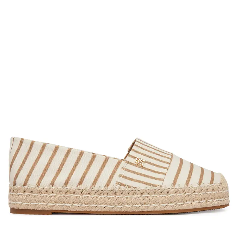 Espadrillas Tommy Hilfiger Th Platform Espadrille Stripes FW0FW09143 Beige