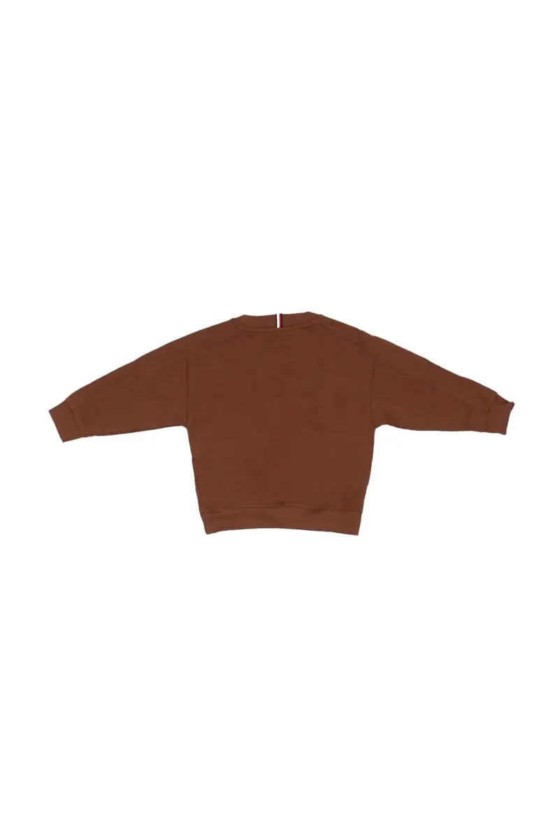 Felpa Bambino TOMMY HILFIGER Nocciola Varsity raised print miniatura 2