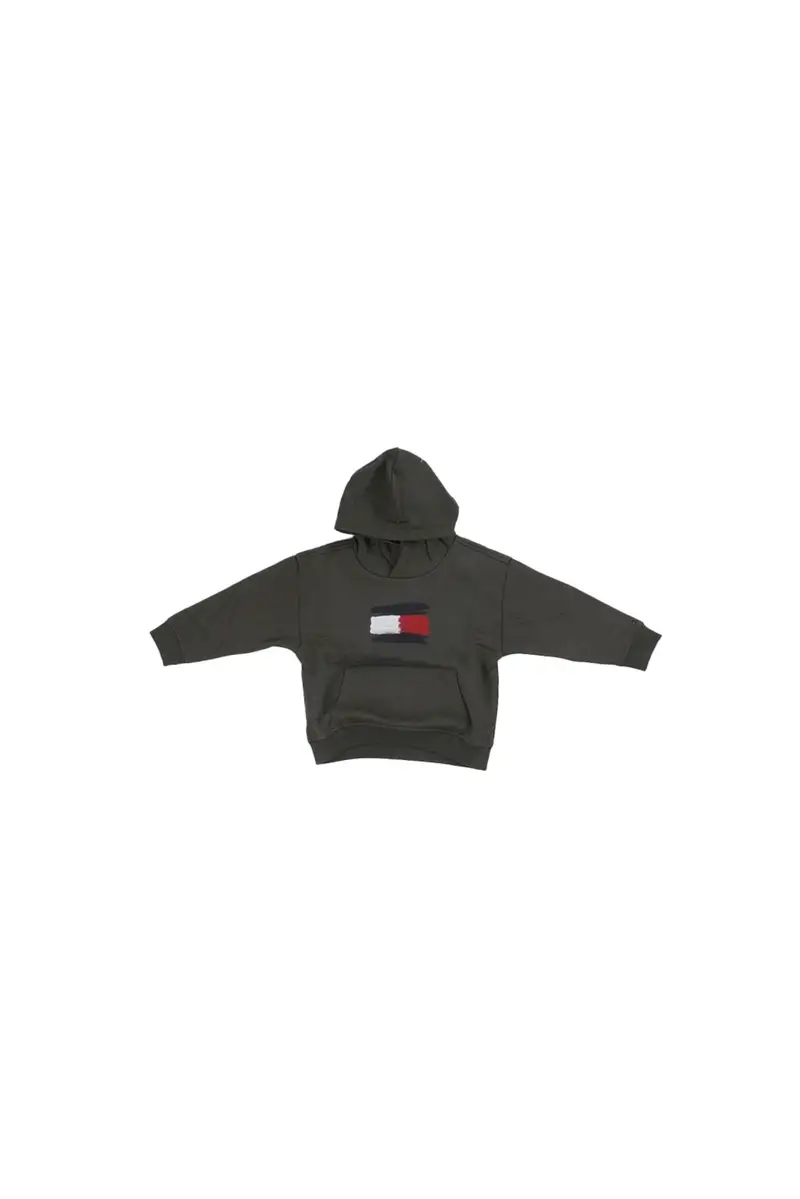 Felpa Bambino TOMMY HILFIGER Verde Flag hoodie