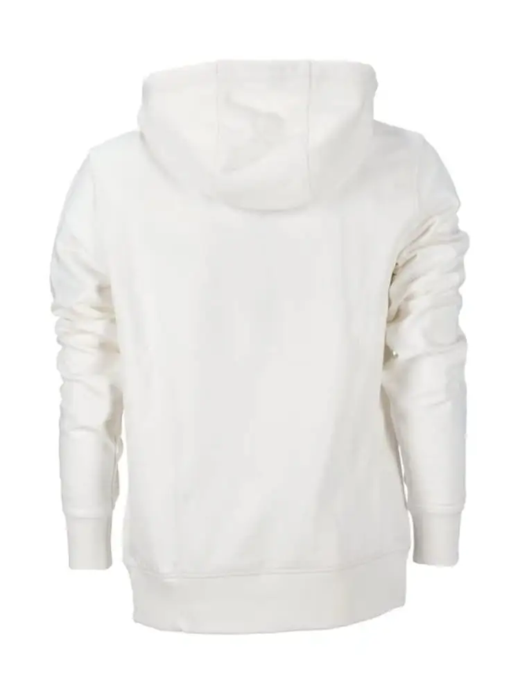 felpa bianca uomo logo sul davanti miniatura 2