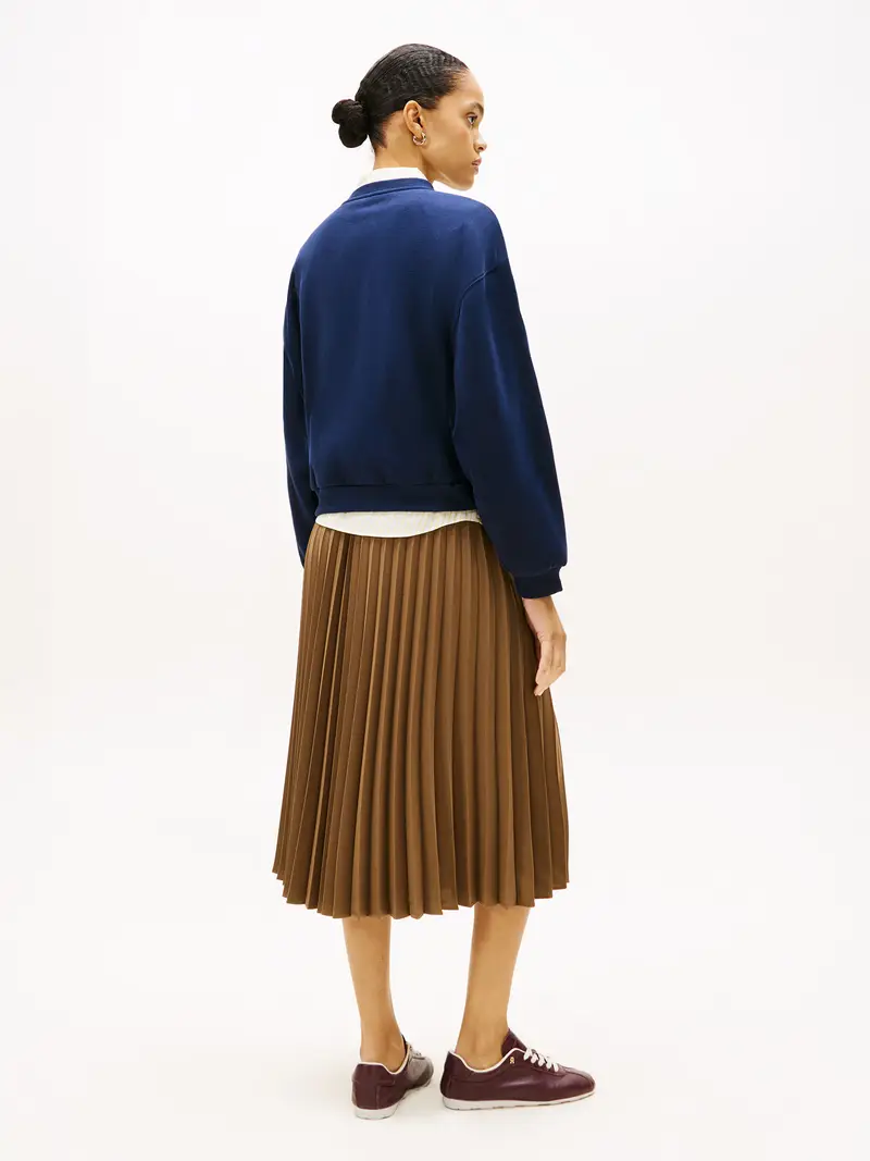 Felpa blu / bianco miniatura 3