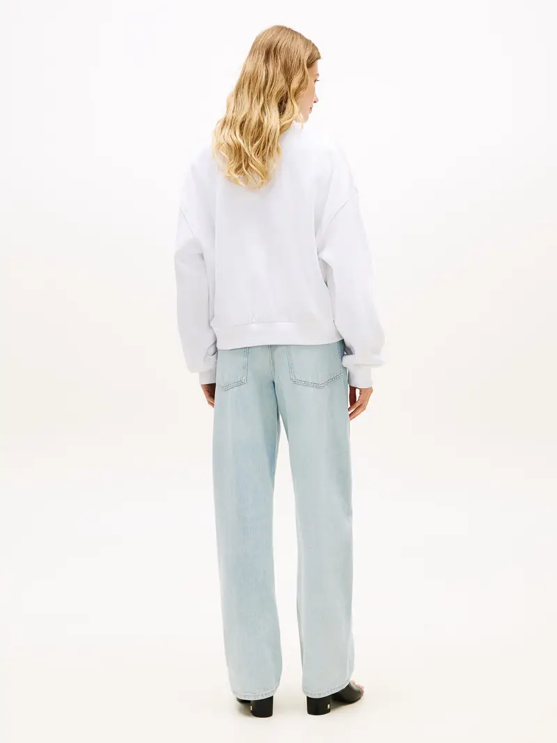 Felpa blu notte / bianco miniatura 3