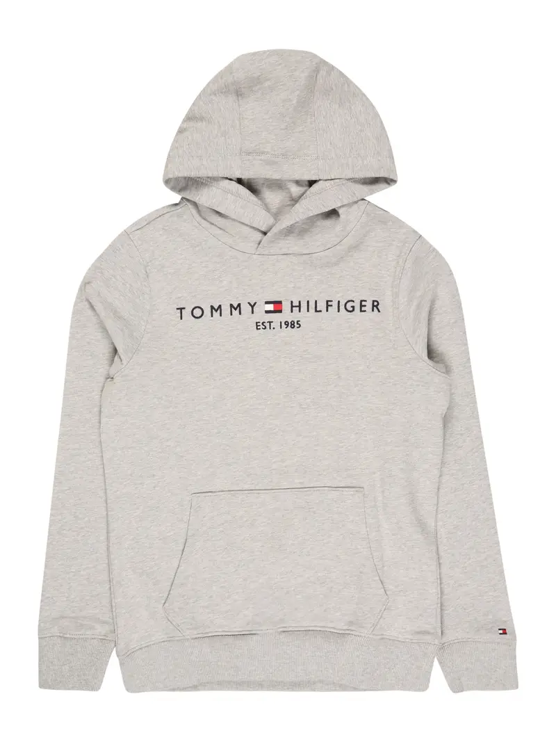 TOMMY HILFIGER Felpa  blu notte / grigio sfumato / rosso chiaro / bianco