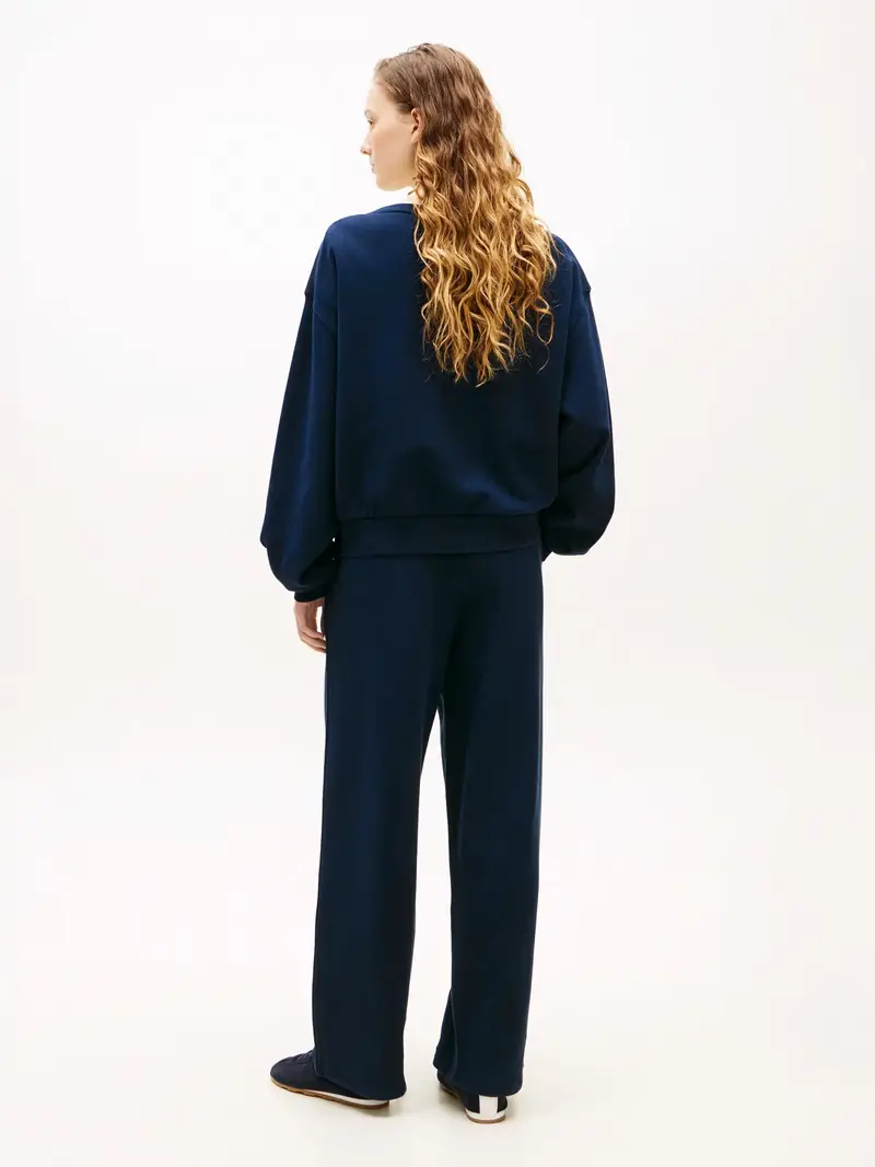 Felpa blu scuro / giallo miniatura 3