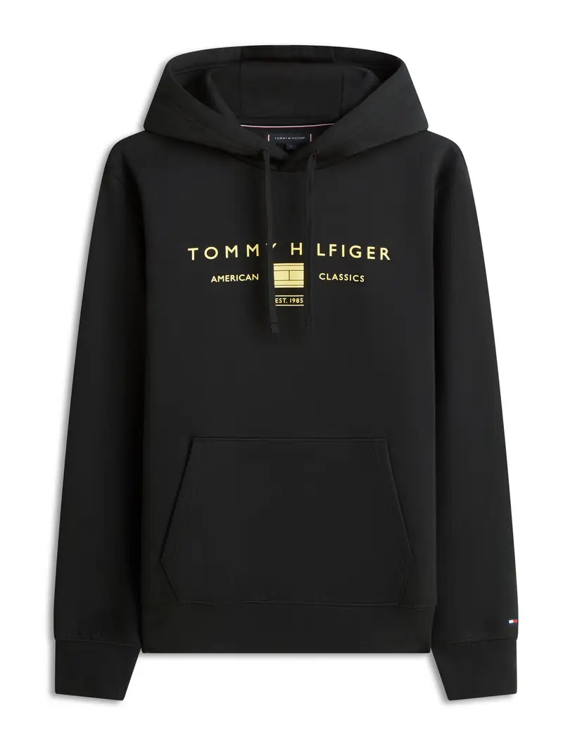 Felpa BRAND LOVE giallo / nero