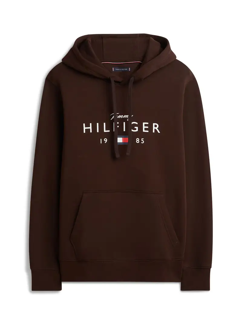 Felpa 'BRAND LOVE' navy / marrone scuro / rosso / bianco