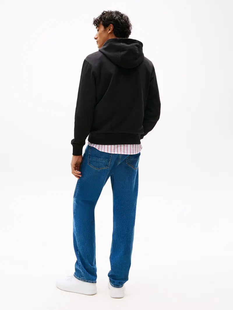 TOMMY HILFIGER Felpa 'Brand Love' navy / rosso fuoco / nero / bianco miniatura 2