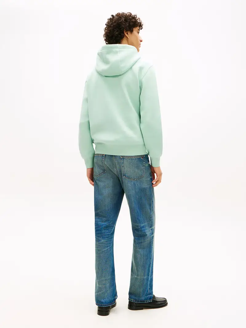 Felpa BRAND LOVE verde chiaro / bianco miniatura 3