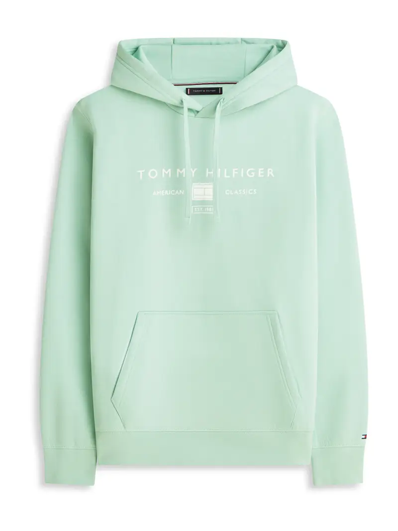 Felpa BRAND LOVE verde chiaro / bianco