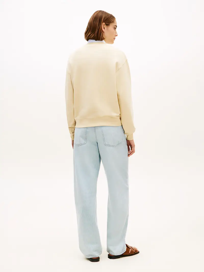 Felpa camoscio / azzurro miniatura 3