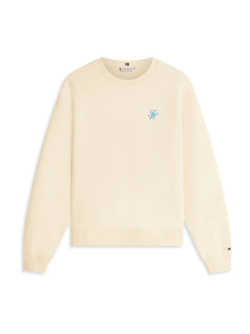 Felpa camoscio / azzurro