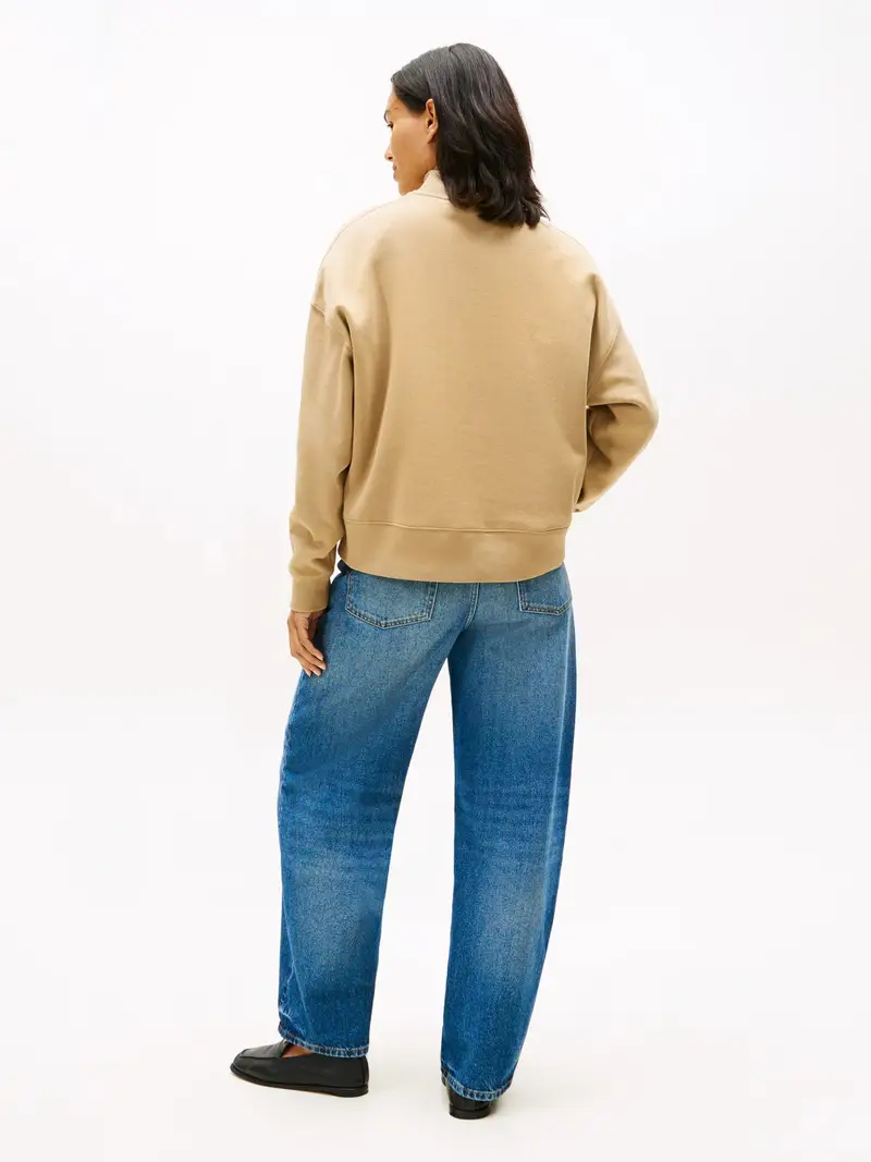 Felpa 'CLASSIC' beige / rosso acceso / bianco miniatura 3