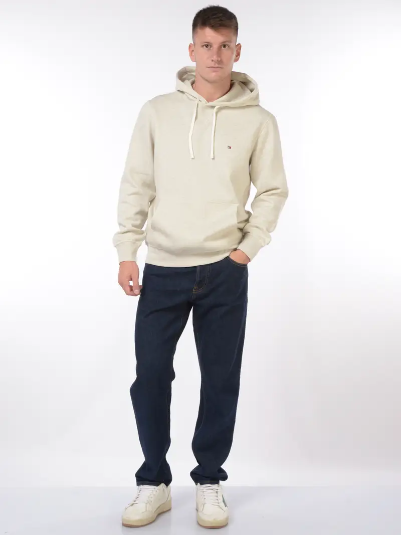 felpa da uomo Tommy Hilfiger con cappuccio e logo Grigio miniatura 2