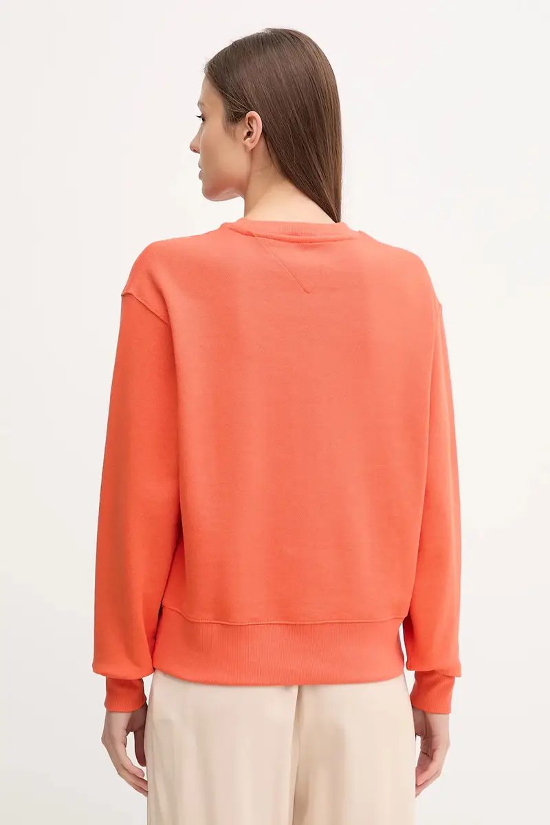 felpa donna colore arancione WW0WW45743 miniatura 2
