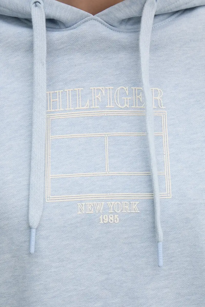 felpa donna colore blu con cappuccio WW0WW45523 miniatura 5