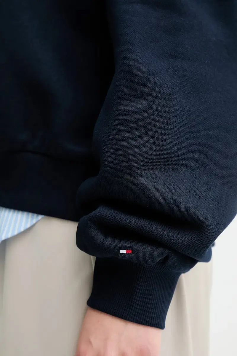 felpa donna colore blu navy con cappuccio WW0WW47459 miniatura 5