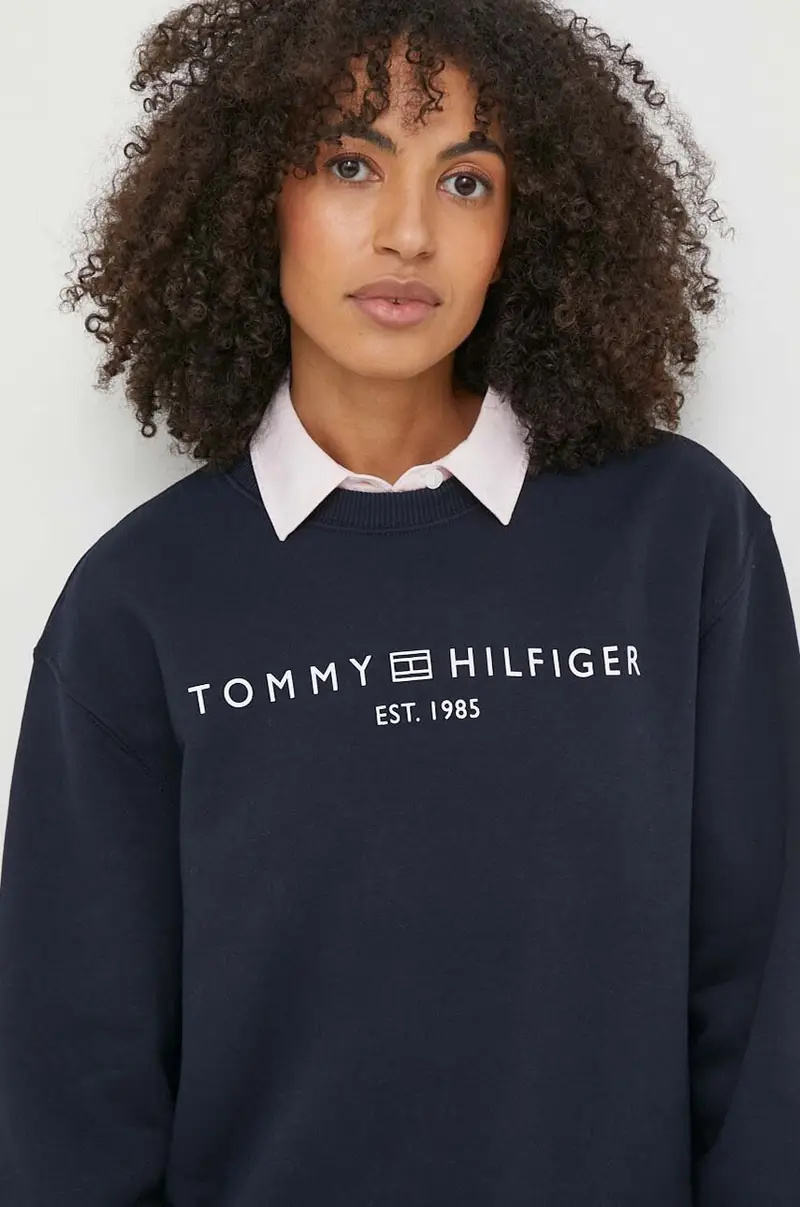 felpa donna colore blu navy WW0WW39791 miniatura 4