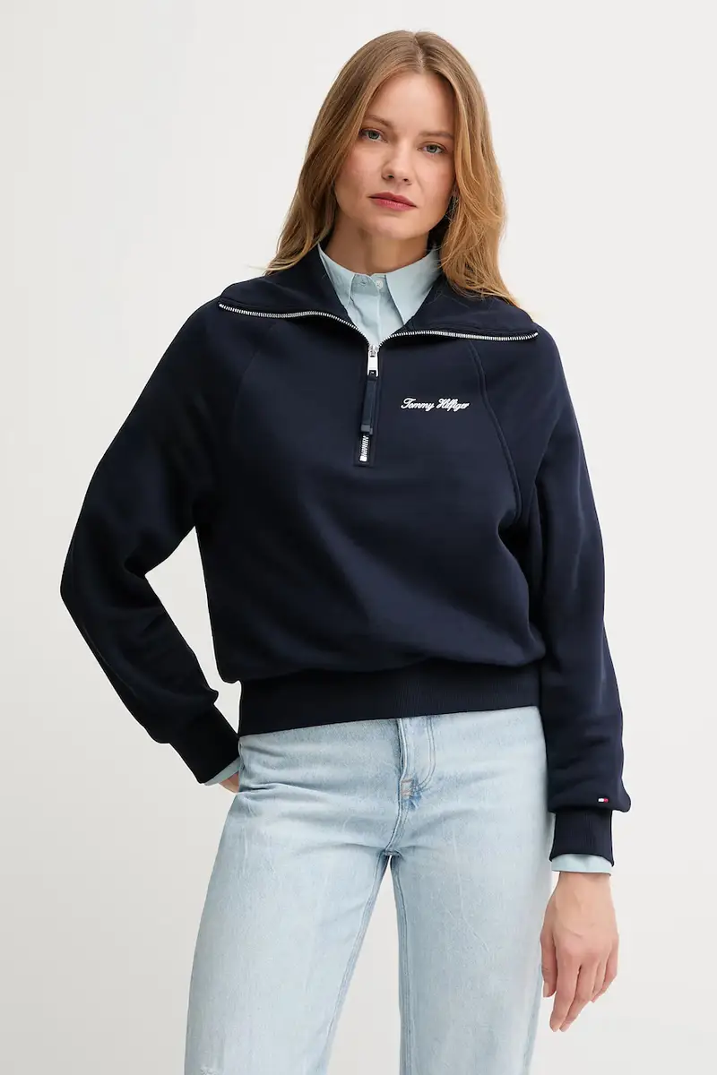 felpa donna colore blu navy WW0WW46632