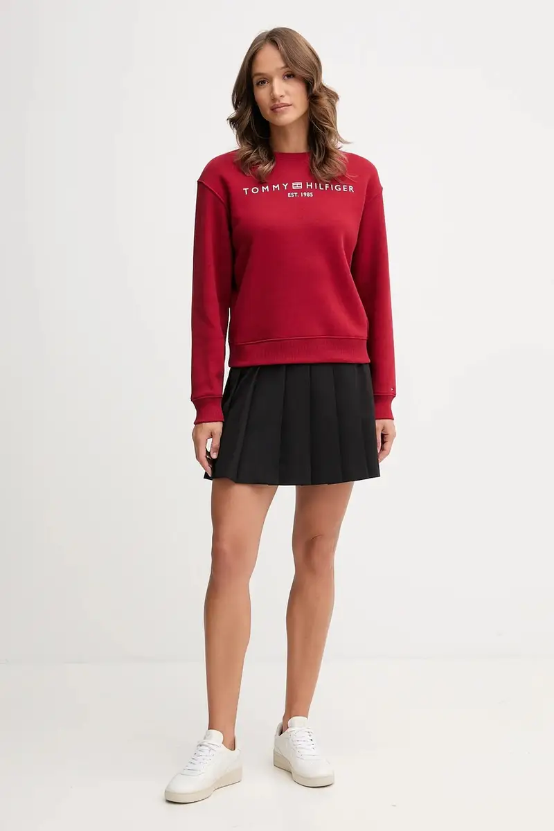 felpa donna colore blu WW0WW39791 Granata miniatura 2