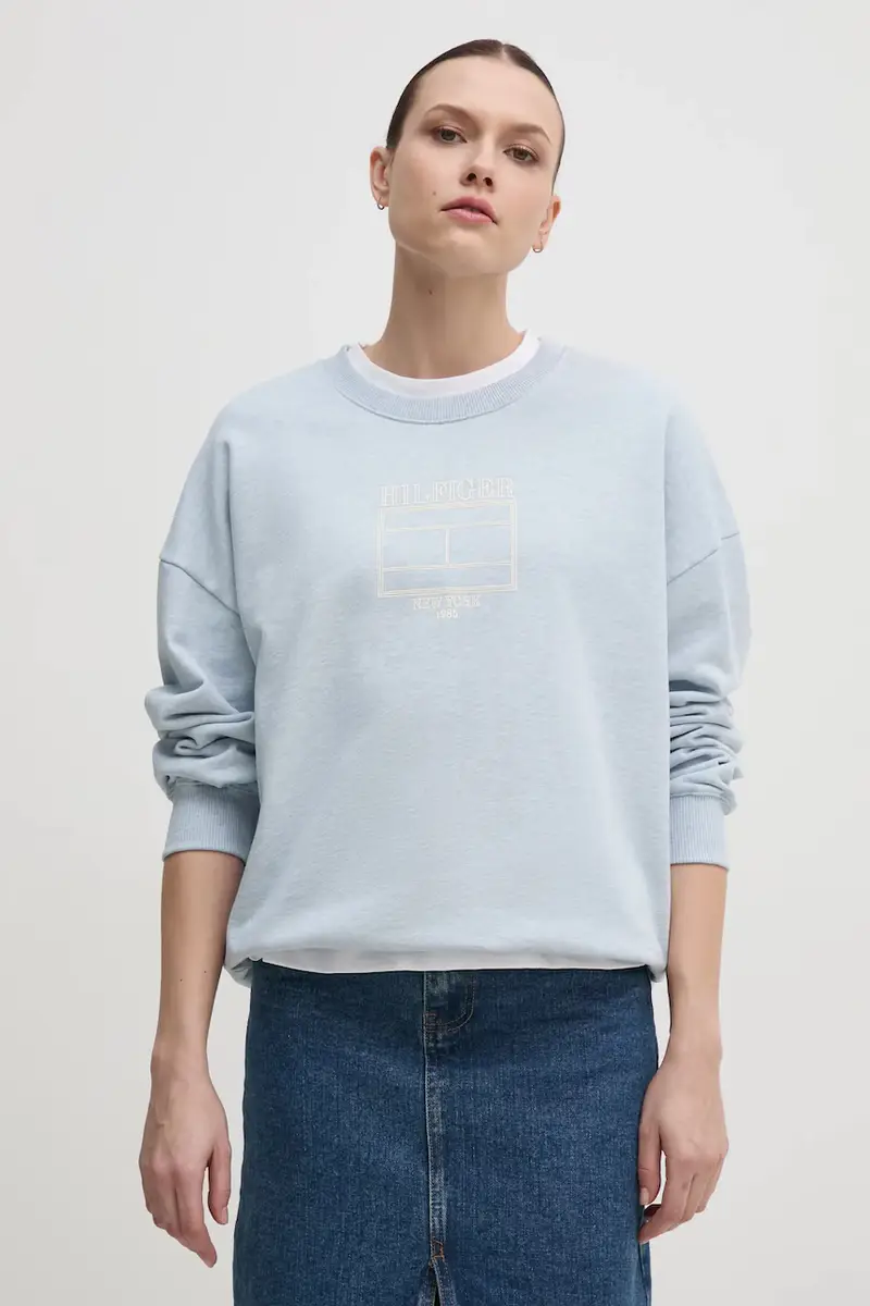 felpa donna colore blu WW0WW44633