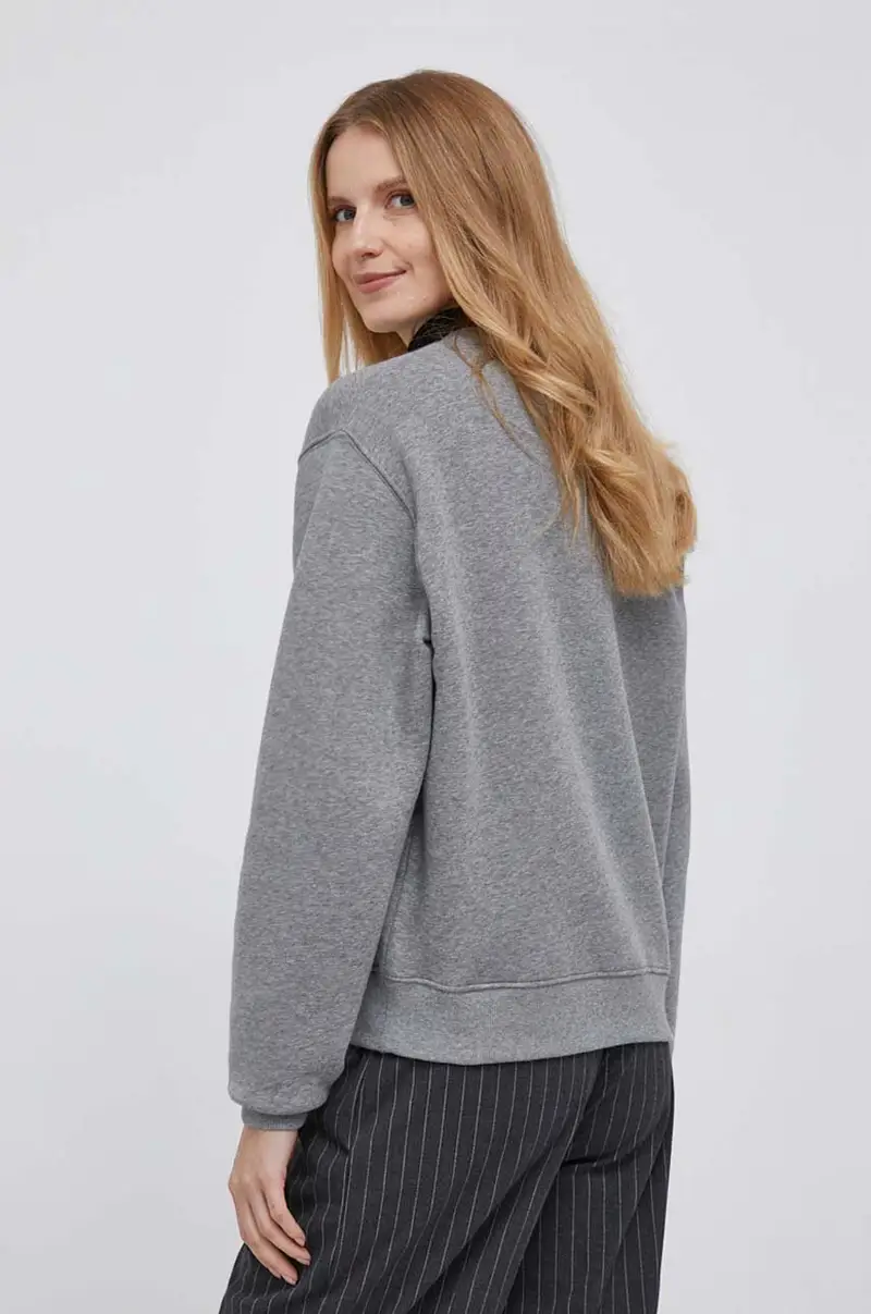 felpa donna colore grigio WW0WW39791 miniatura 3