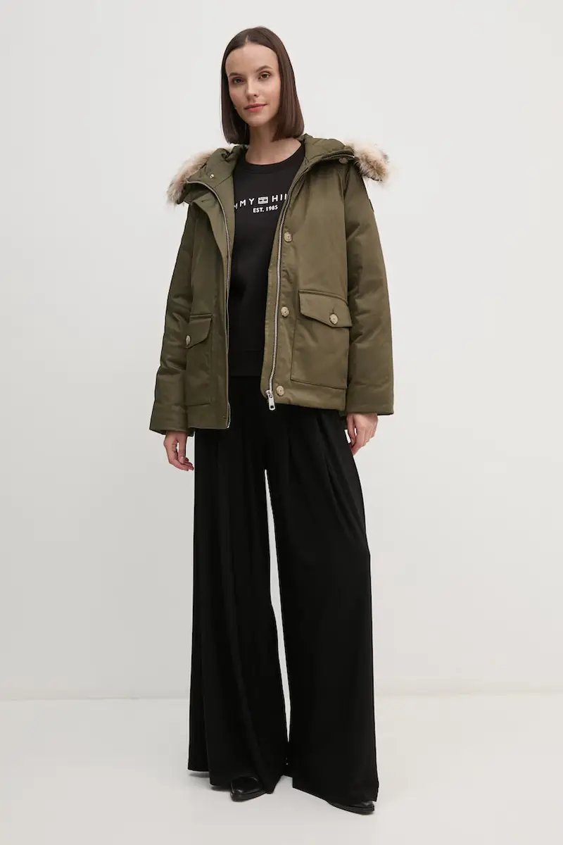 felpa donna colore nero WW0WW39791 miniatura 2