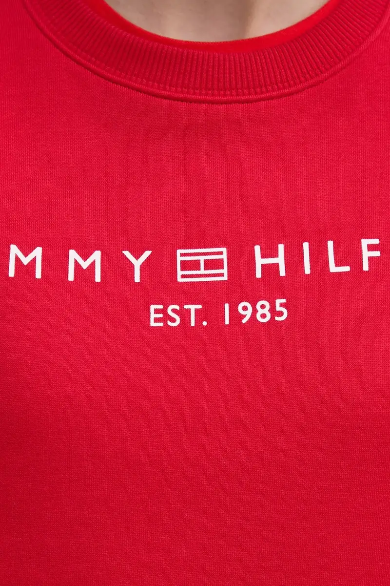 felpa donna colore rosso WW0WW39791 miniatura 5