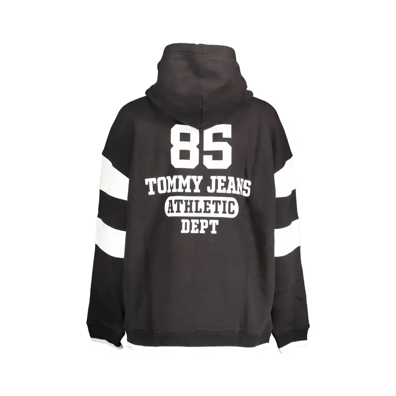 Felpa Donna Nera Cappuccio Tascone Logo Nero miniatura 2