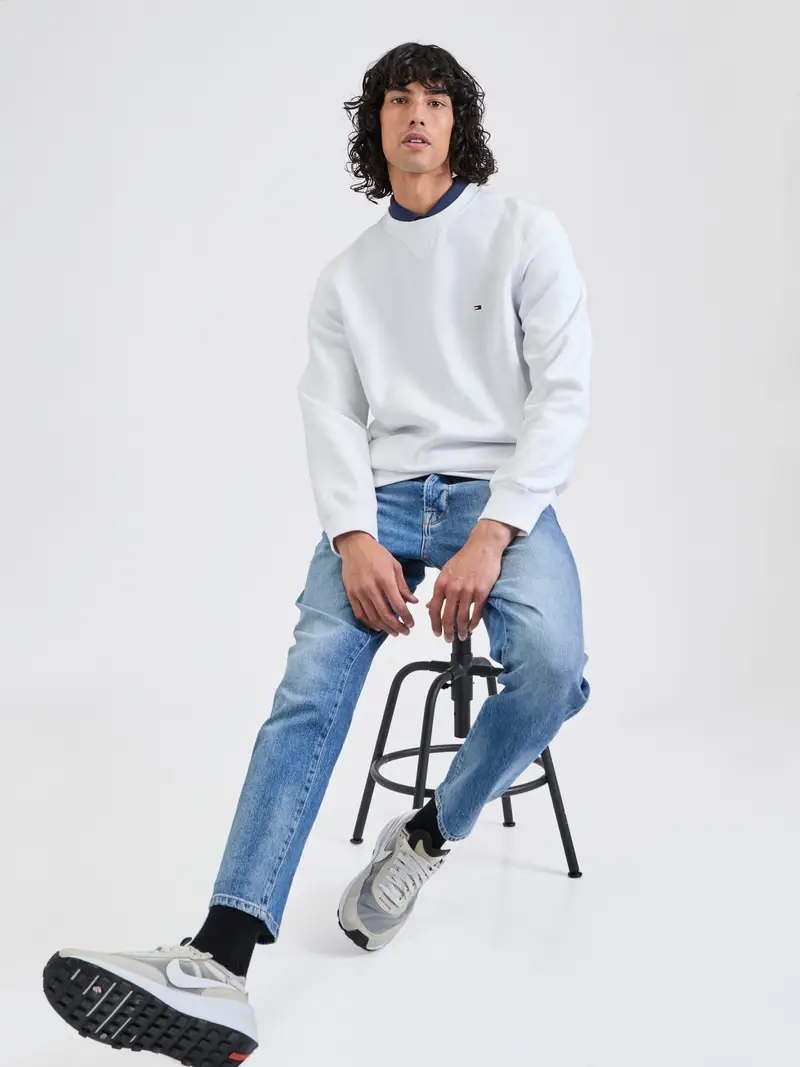 TOMMY HILFIGER Felpa 'Essential' bianco miniatura 3