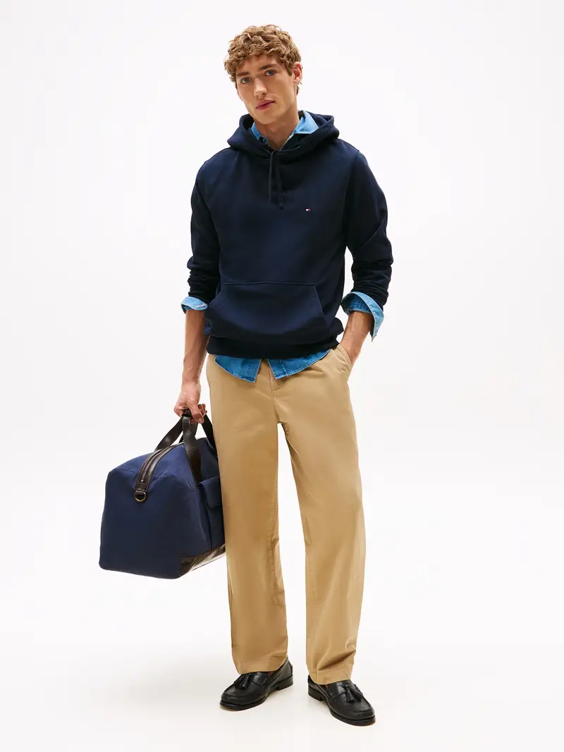 TOMMY HILFIGER Felpa 'ESSENTIAL' navy / rosso / bianco miniatura 3