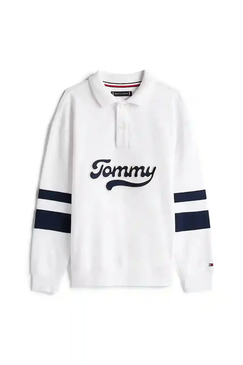 felpa in cotone bambino/a colore bianco KB0KB09995 miniatura 2