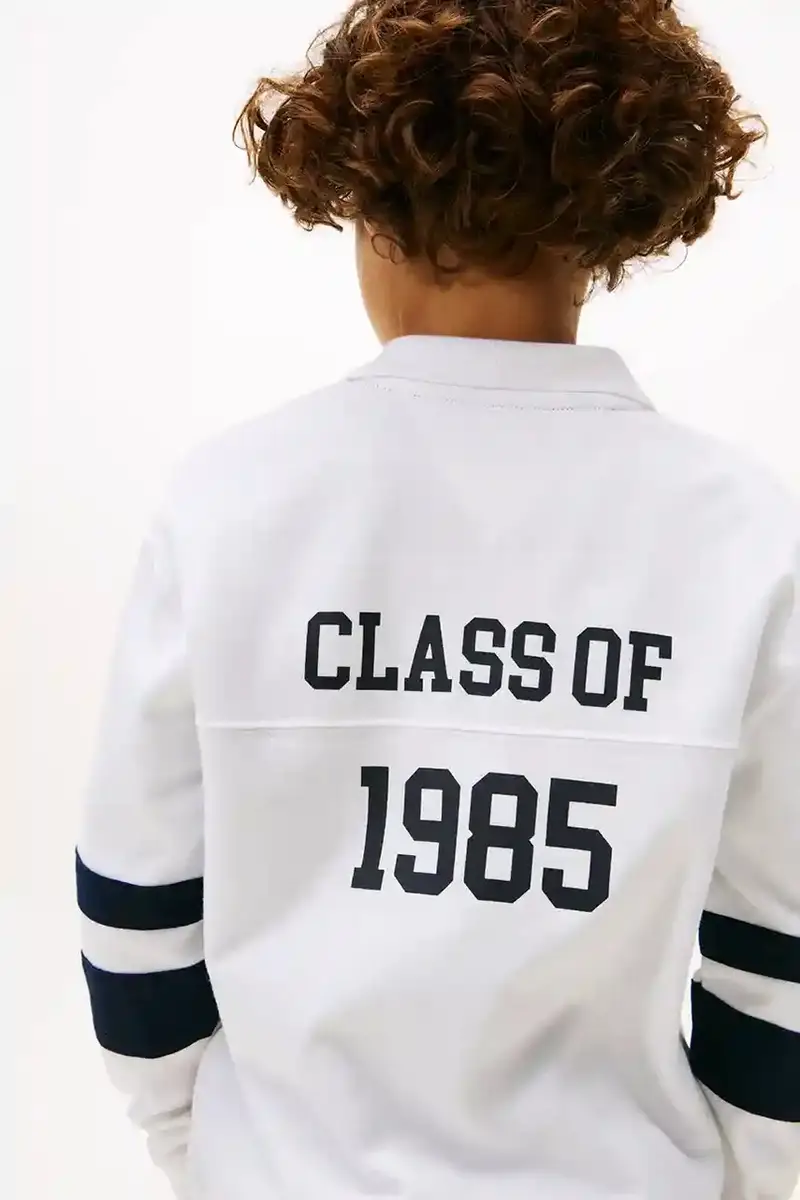 felpa in cotone bambino/a colore bianco KB0KB09995 miniatura 3