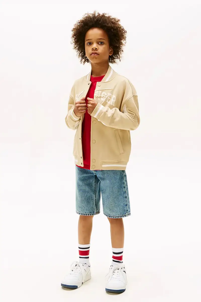 felpa in cotone bambino/a colore marrone KB0KB09745 miniatura 3