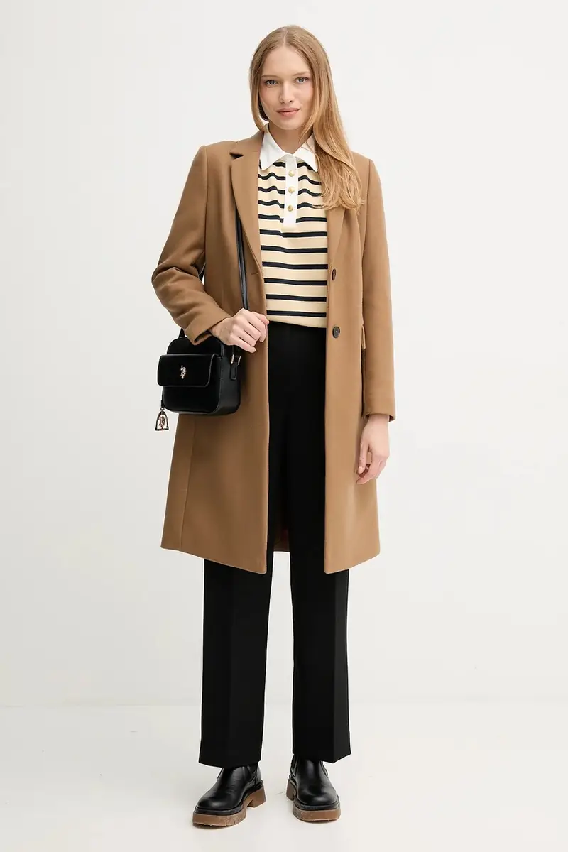 felpa in cotone donna colore beige WW0WW47457 miniatura 2