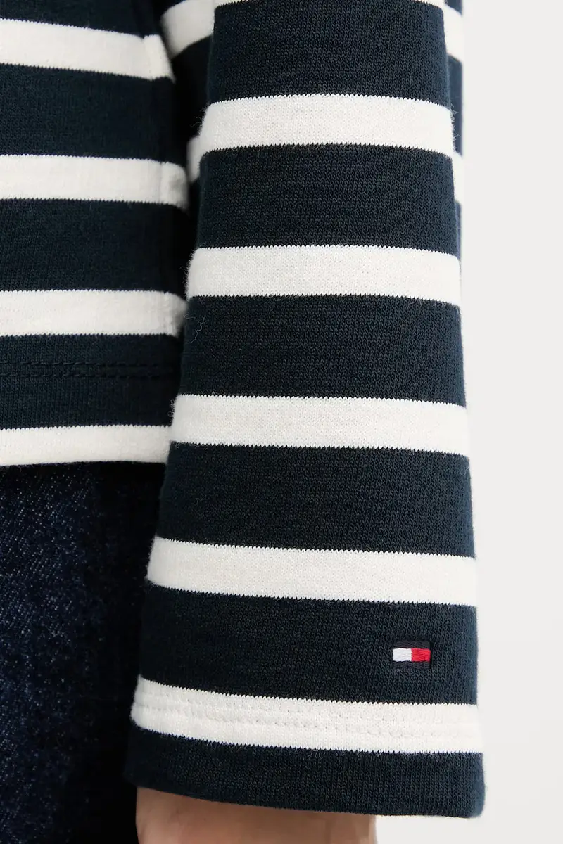 felpa in cotone donna colore blu navy WW0WW47457 miniatura 5