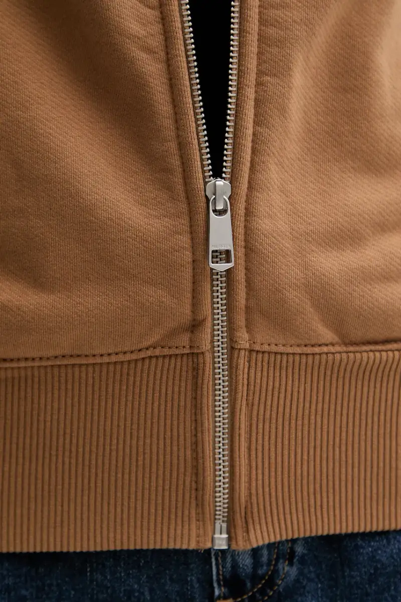 felpa in cotone donna colore marrone WW0WW45753 miniatura 5