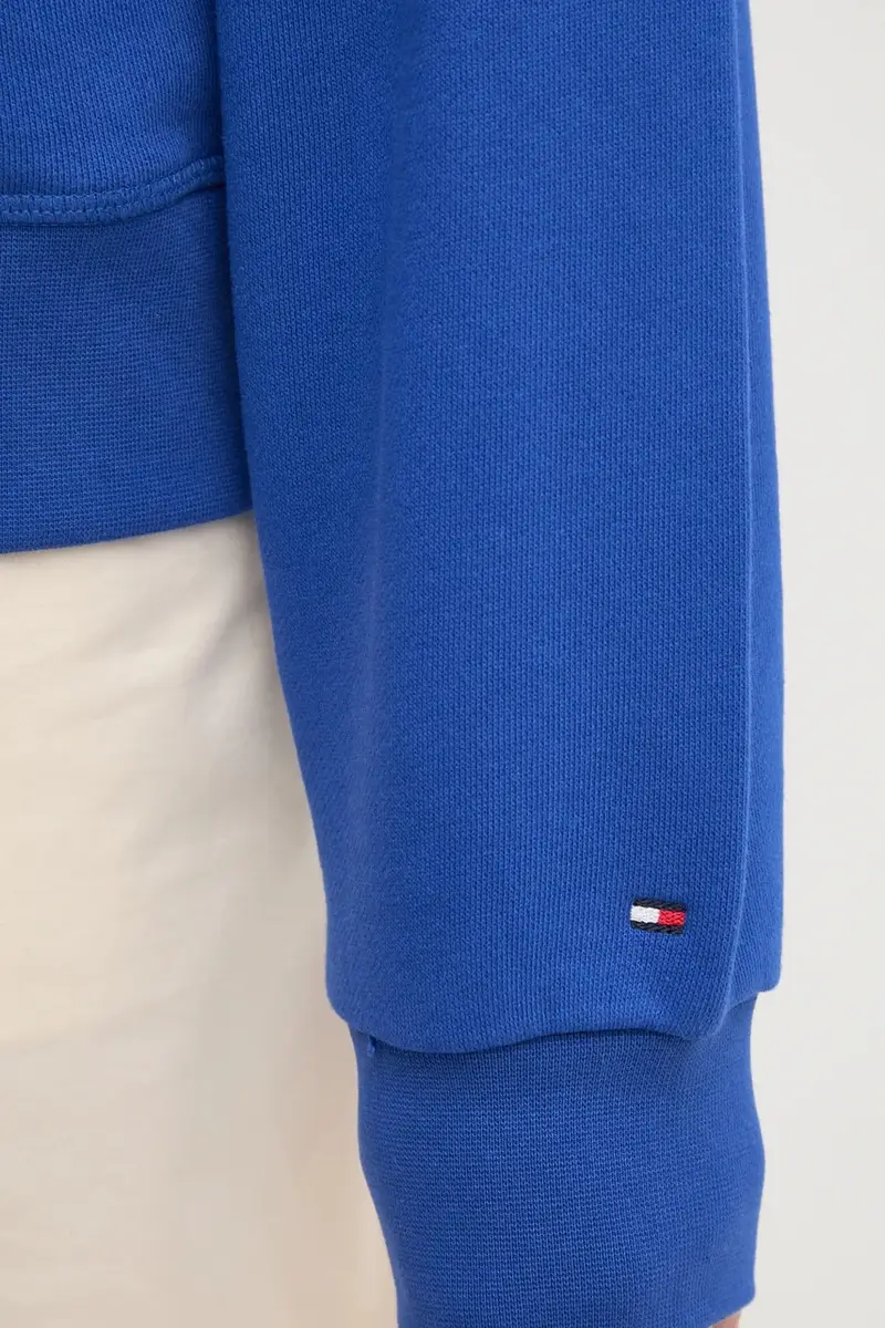 felpa in cotone donna colore violetto con cappuccio WW0WW45979 miniatura 5