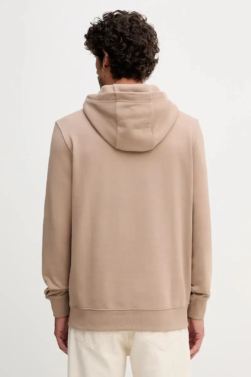 felpa in cotone uomo colore beige con cappuccio MW0MW41332 miniatura 3