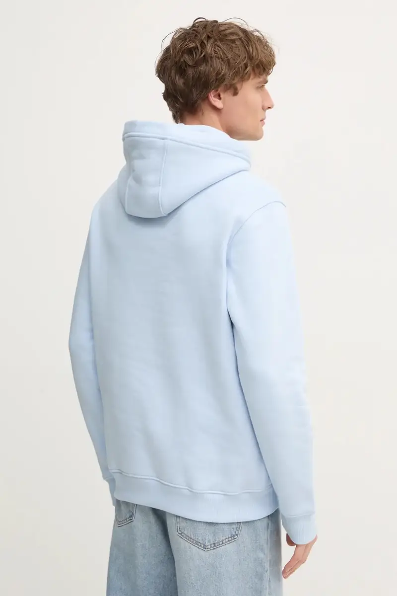 felpa in cotone uomo colore blu con cappuccio MW0MW37469 miniatura 3