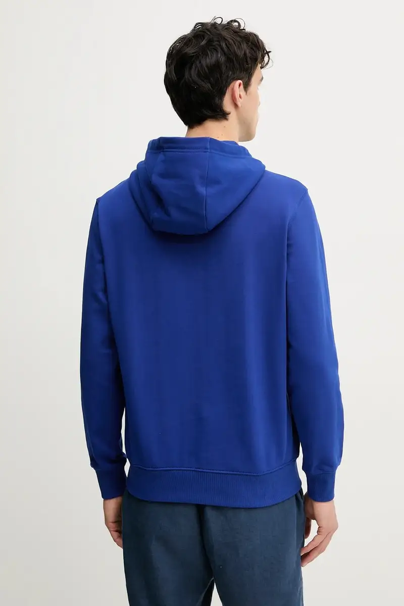 felpa in cotone uomo colore blu con cappuccio MW0MW38672 miniatura 3