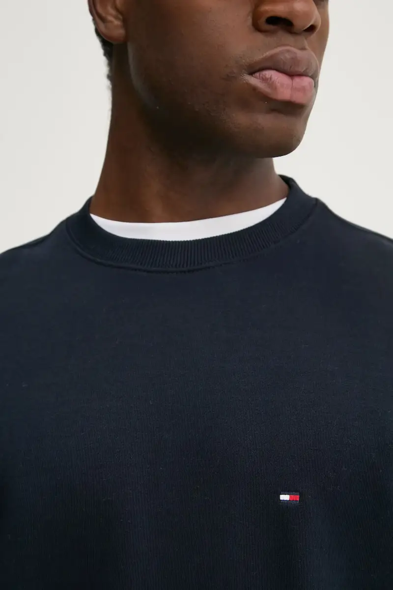 felpa in cotone uomo colore blu navy MW0MW37237 miniatura 5