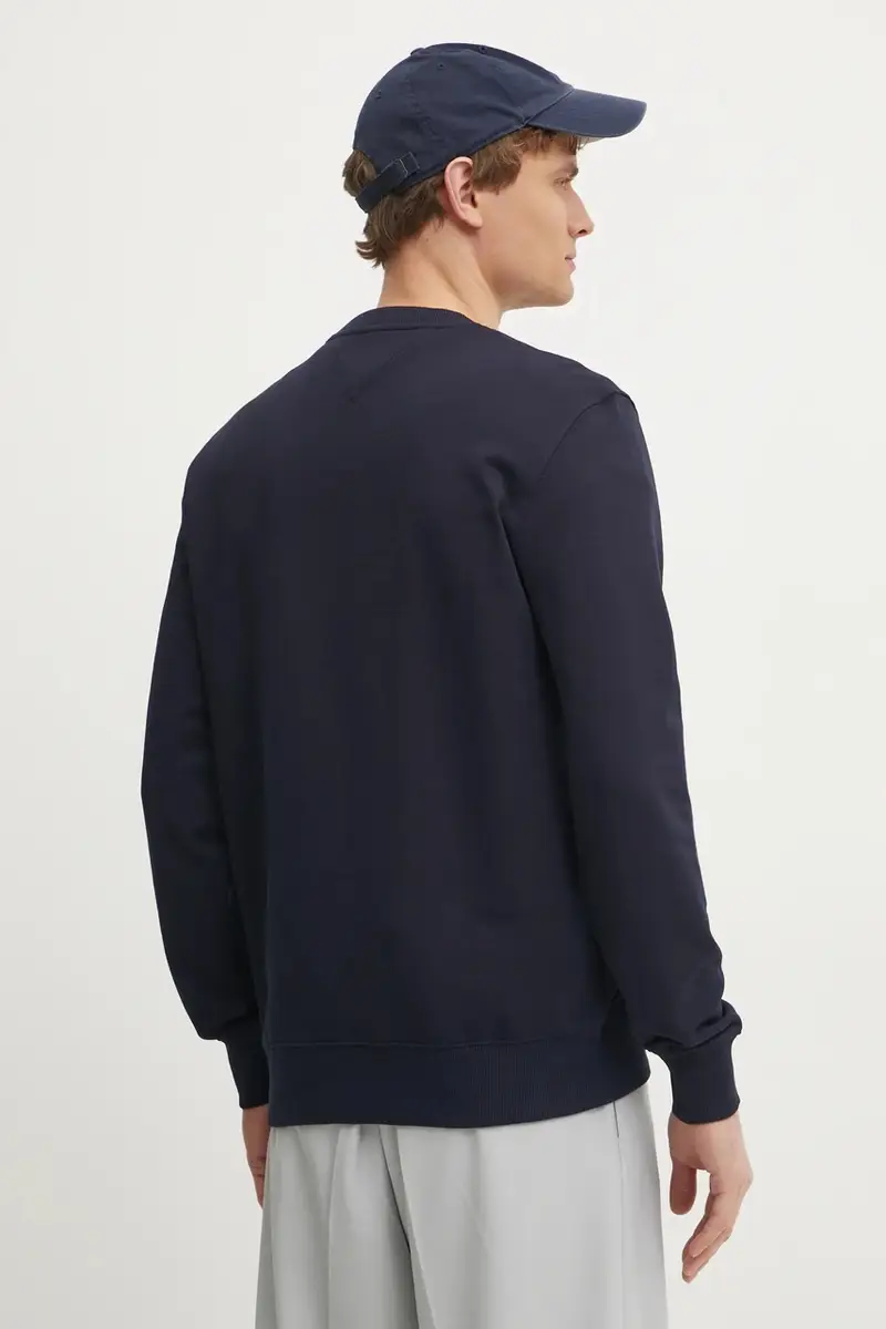 felpa in cotone uomo colore blu navy MW0MW38673 miniatura 3