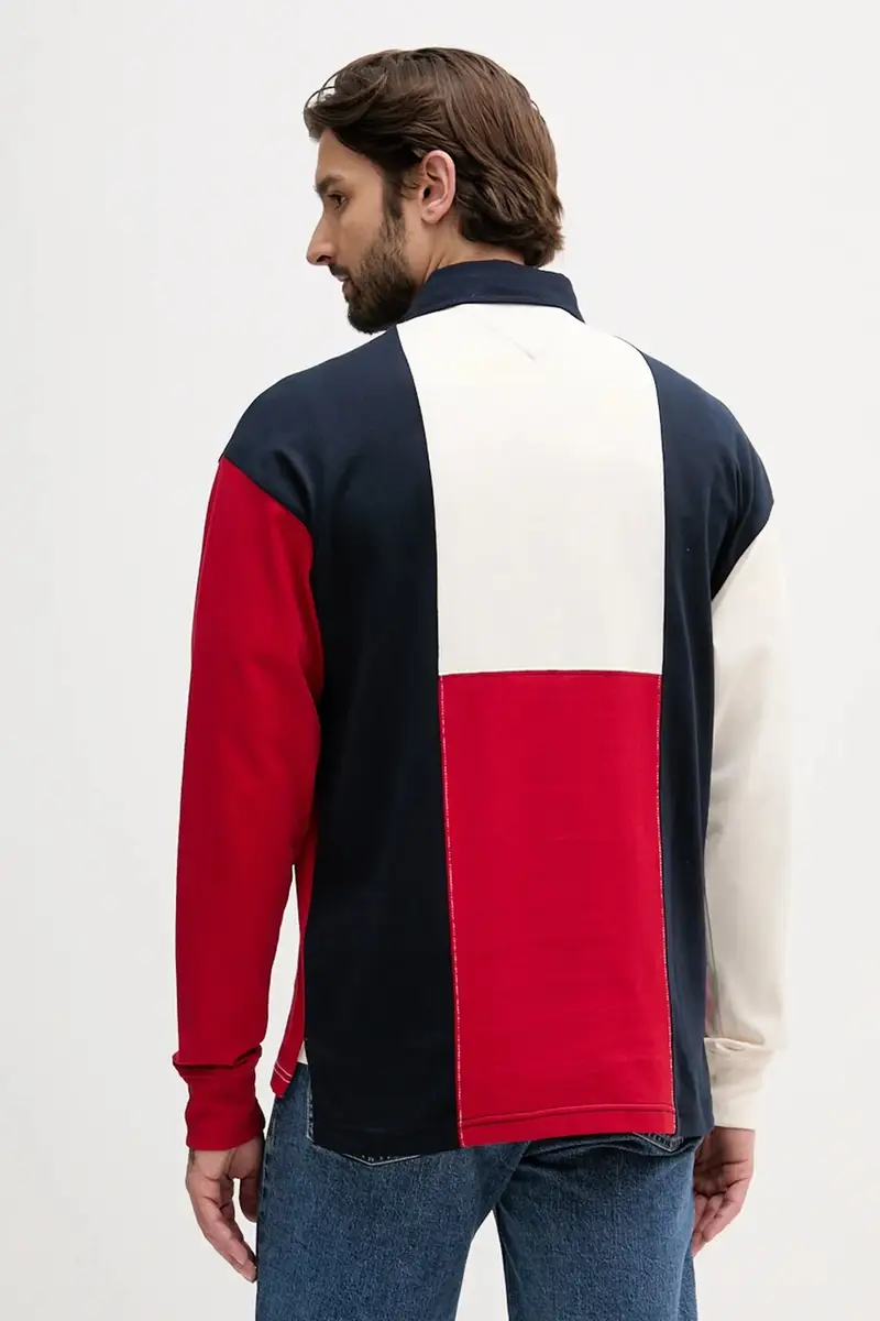 felpa in cotone uomo colore blu navy MW0MW39690 miniatura 3