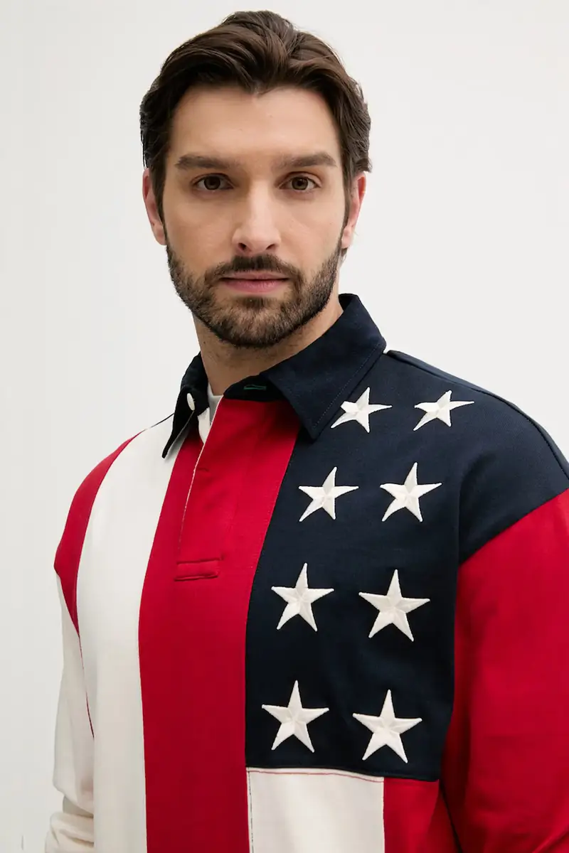 felpa in cotone uomo colore blu navy MW0MW39690 miniatura 4