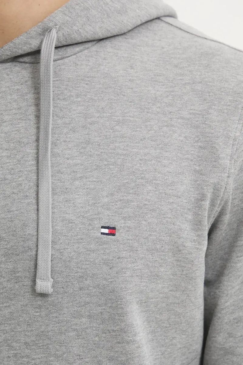 felpa in cotone uomo colore grigio con cappuccio MW0MW37235 miniatura 5