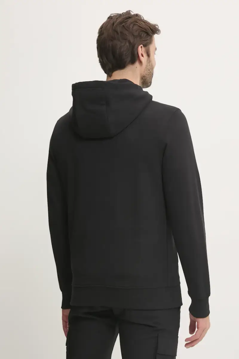 felpa in cotone uomo colore nero con cappuccio MW0MW37235 miniatura 3