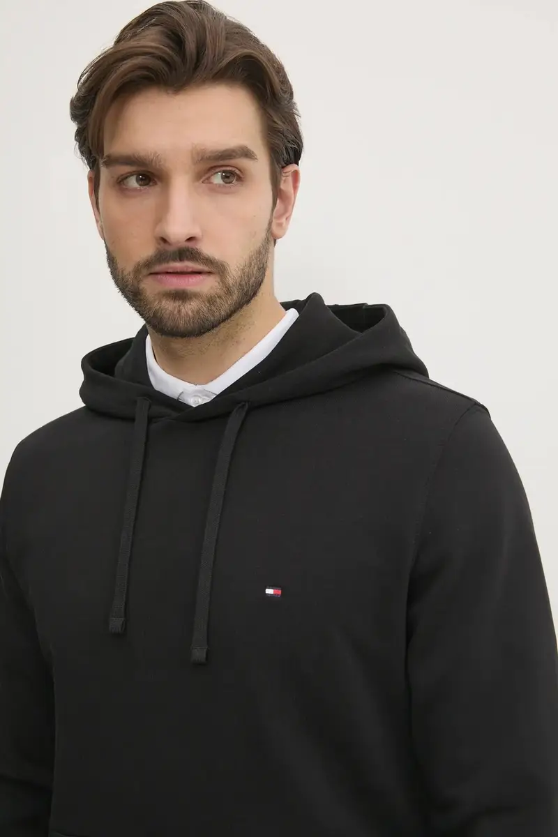 felpa in cotone uomo colore nero con cappuccio MW0MW37235 miniatura 4