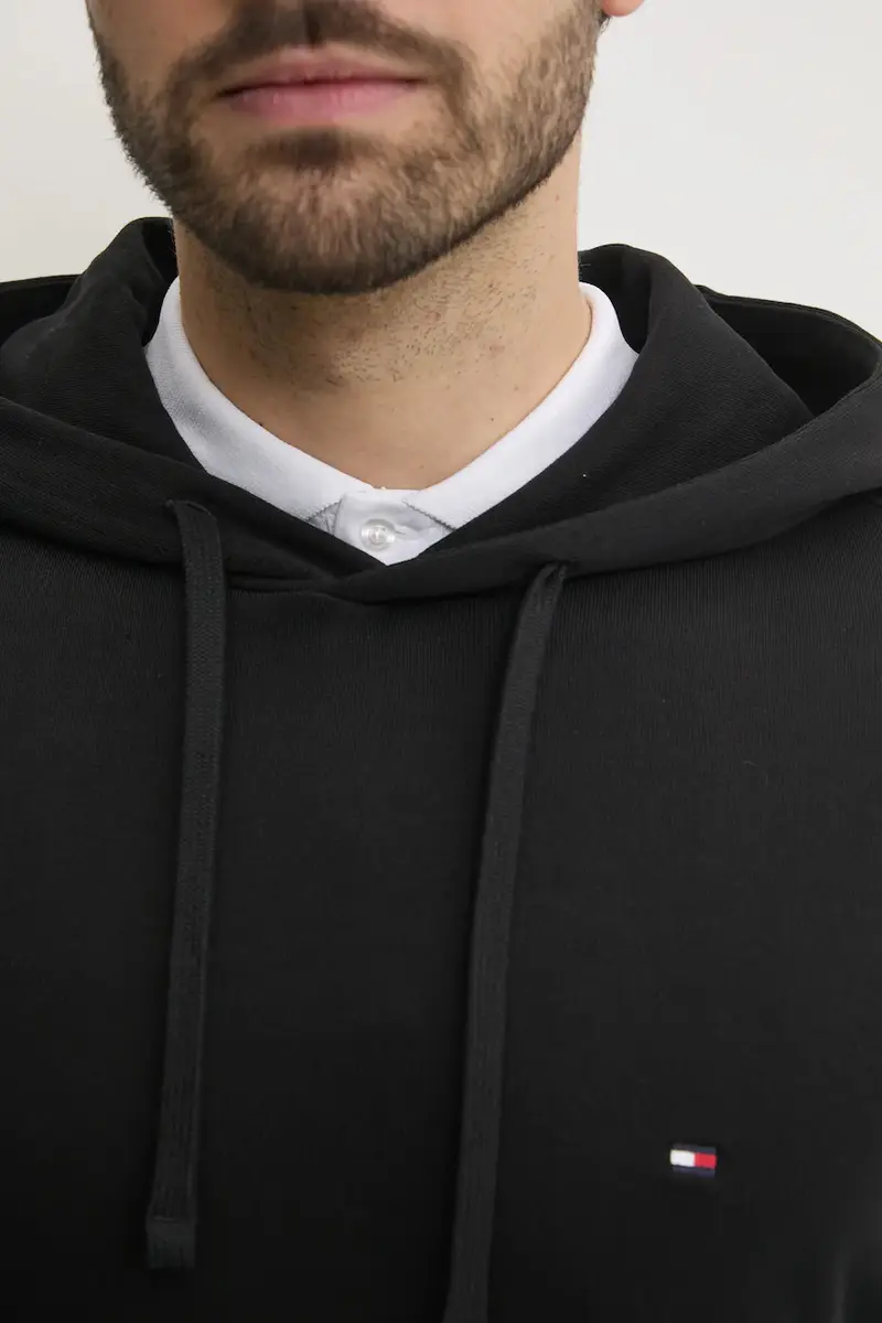 felpa in cotone uomo colore nero con cappuccio MW0MW37235 miniatura 5