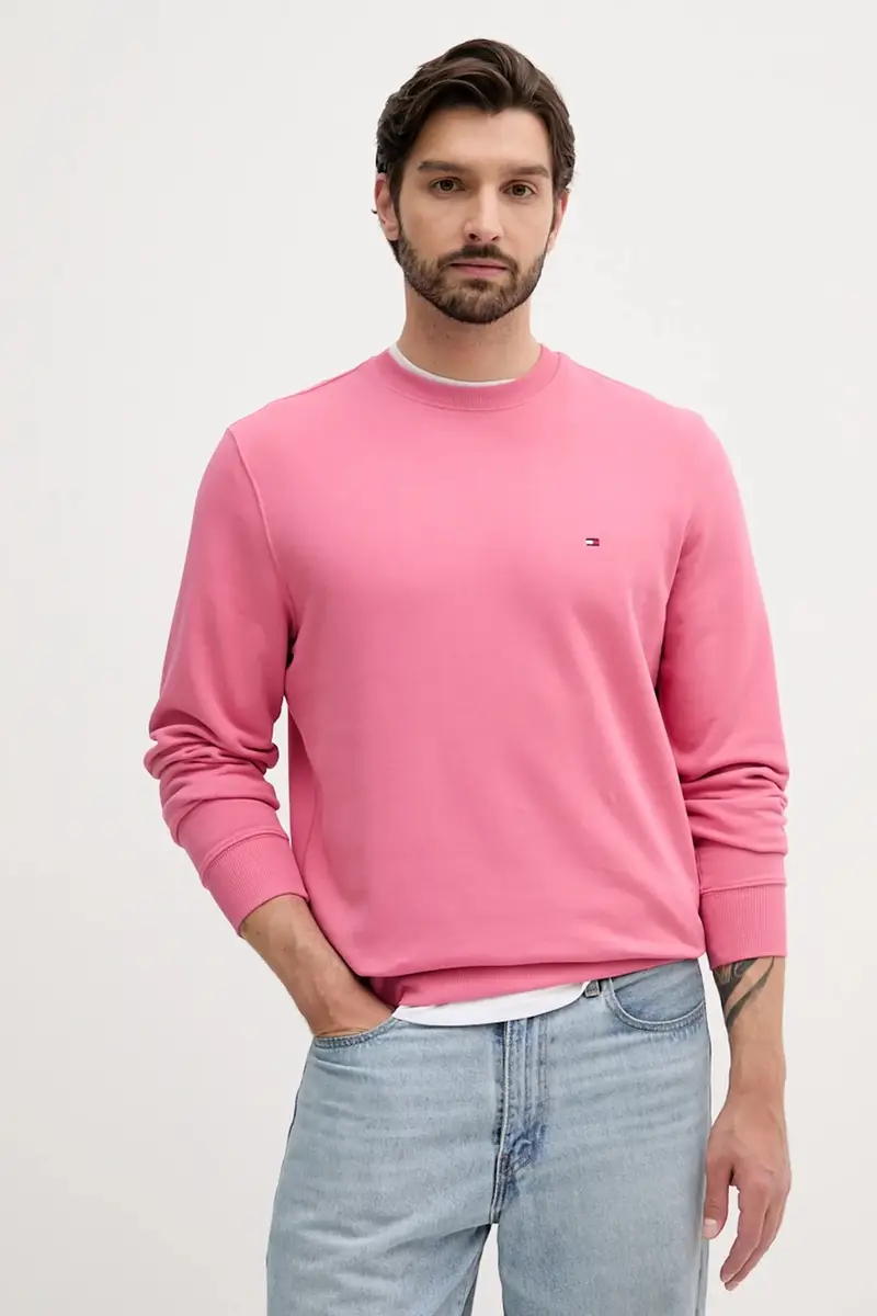 felpa in cotone uomo colore nero MW0MW37237 Rosa miniatura 4